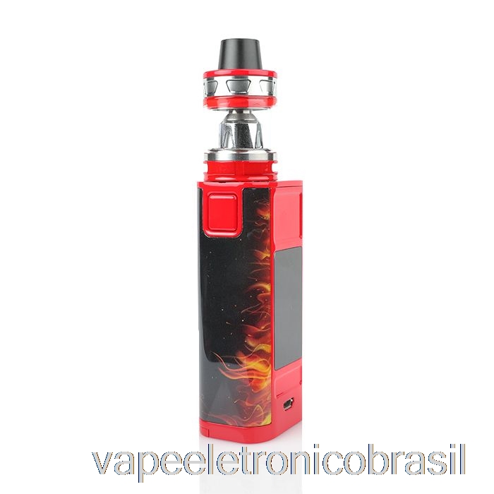 Vape Recarregável Joyetech Cuboid Tap 228w Tc Starter Kit Vermelho
